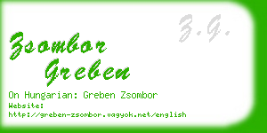 zsombor greben business card